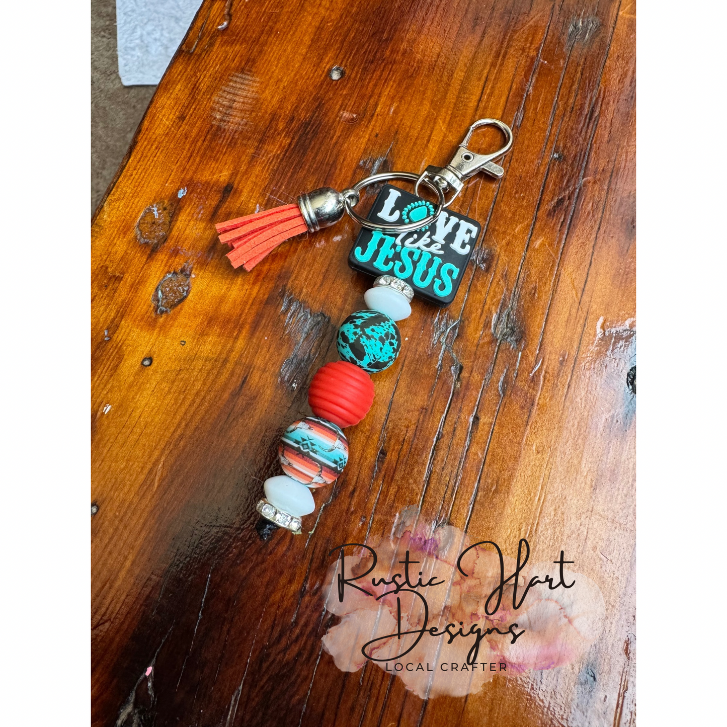 Love like Jesus keychain