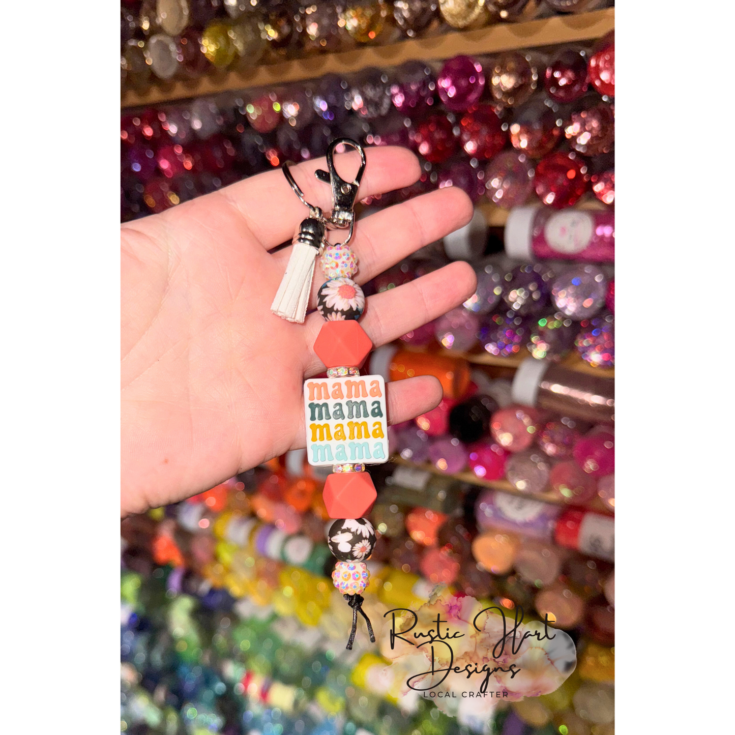 Daisy Mama Keychain