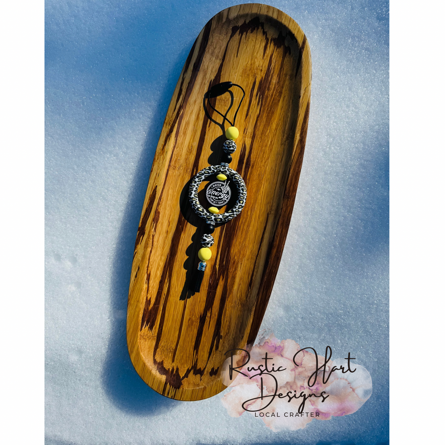 I match energy (beaded car charm)