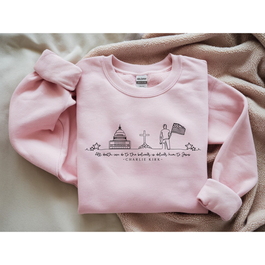 All death can do to a believer is deliver him to Jesus - CK (Sweatshirt)