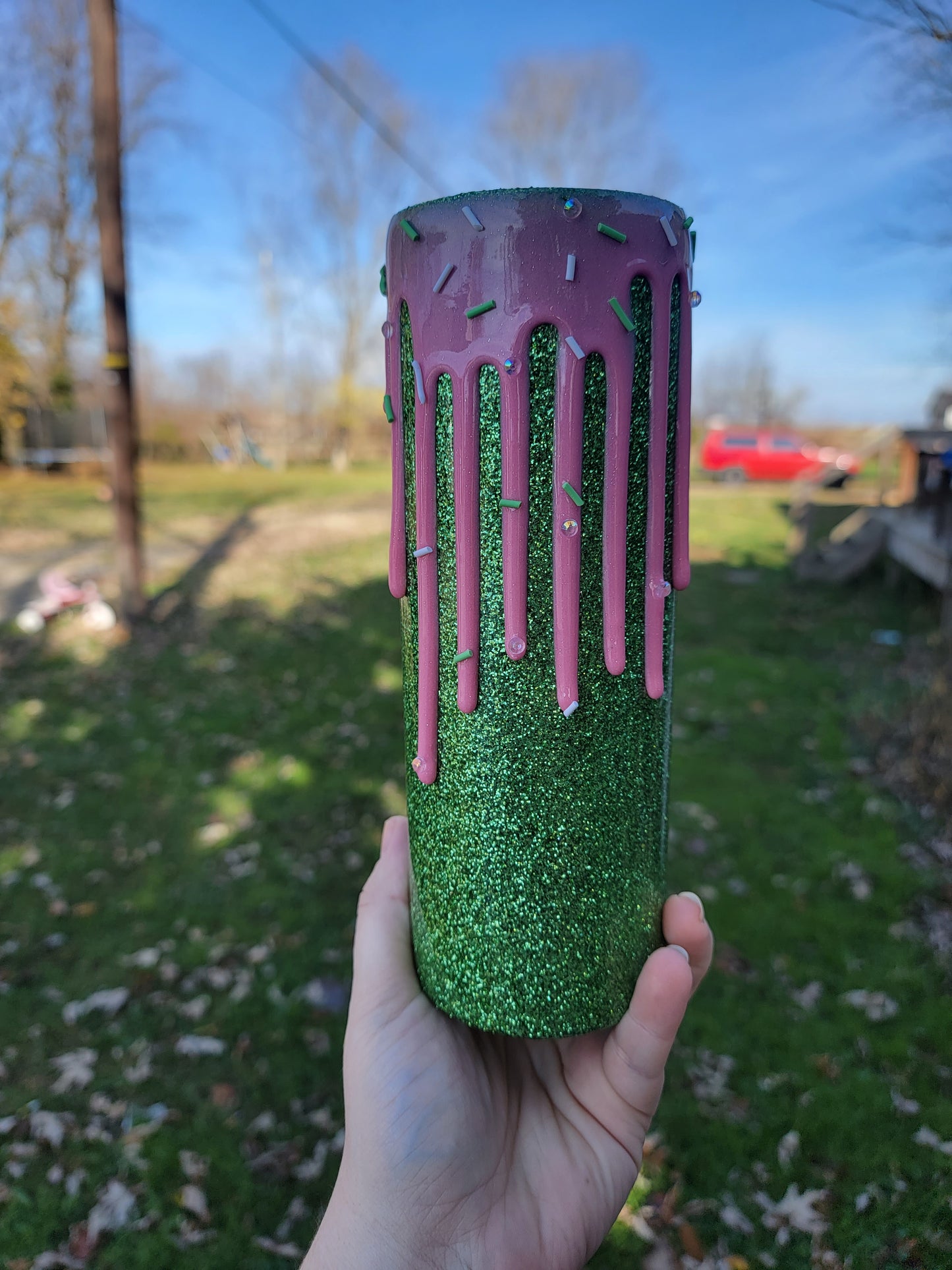 Grinchy Drip Tumbler