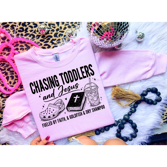 Chasing Toddlers & Jesus (Sweatshirt)