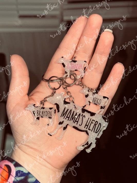 Mama and baby keychains