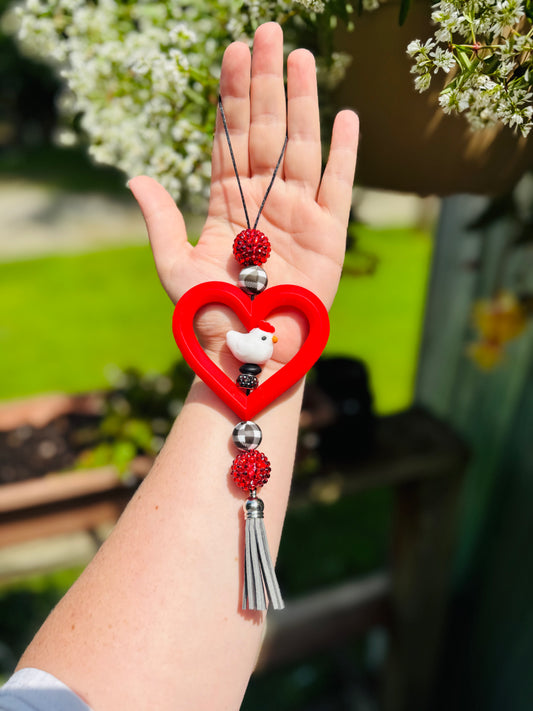 Chicken car charm