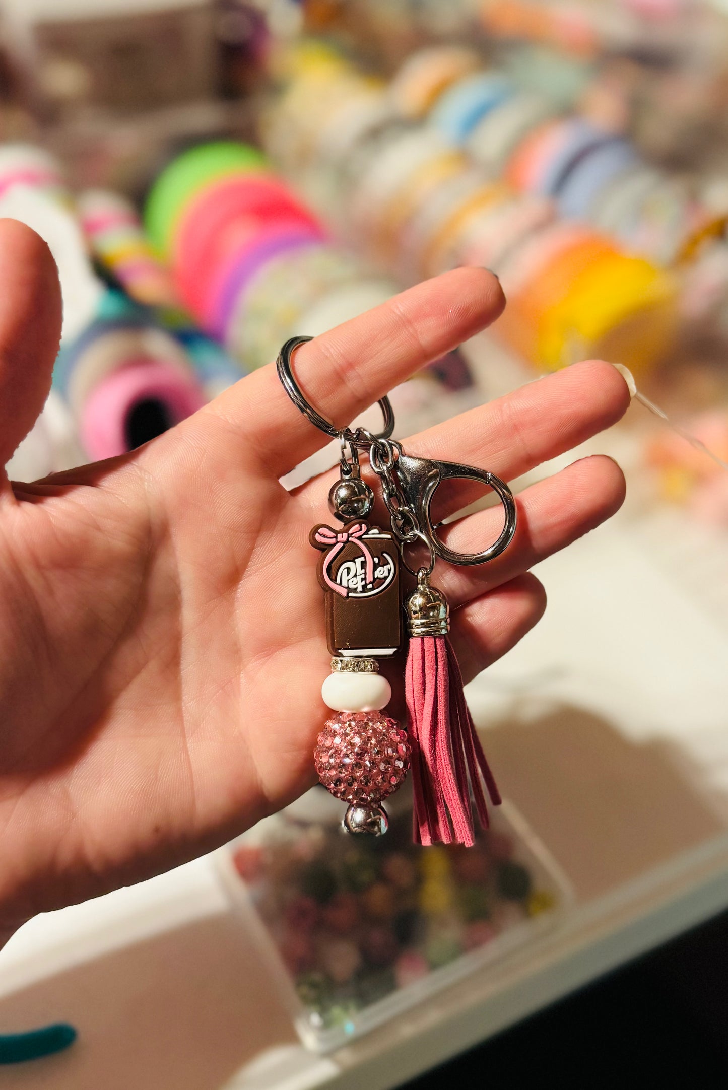 Soda pepper keychain