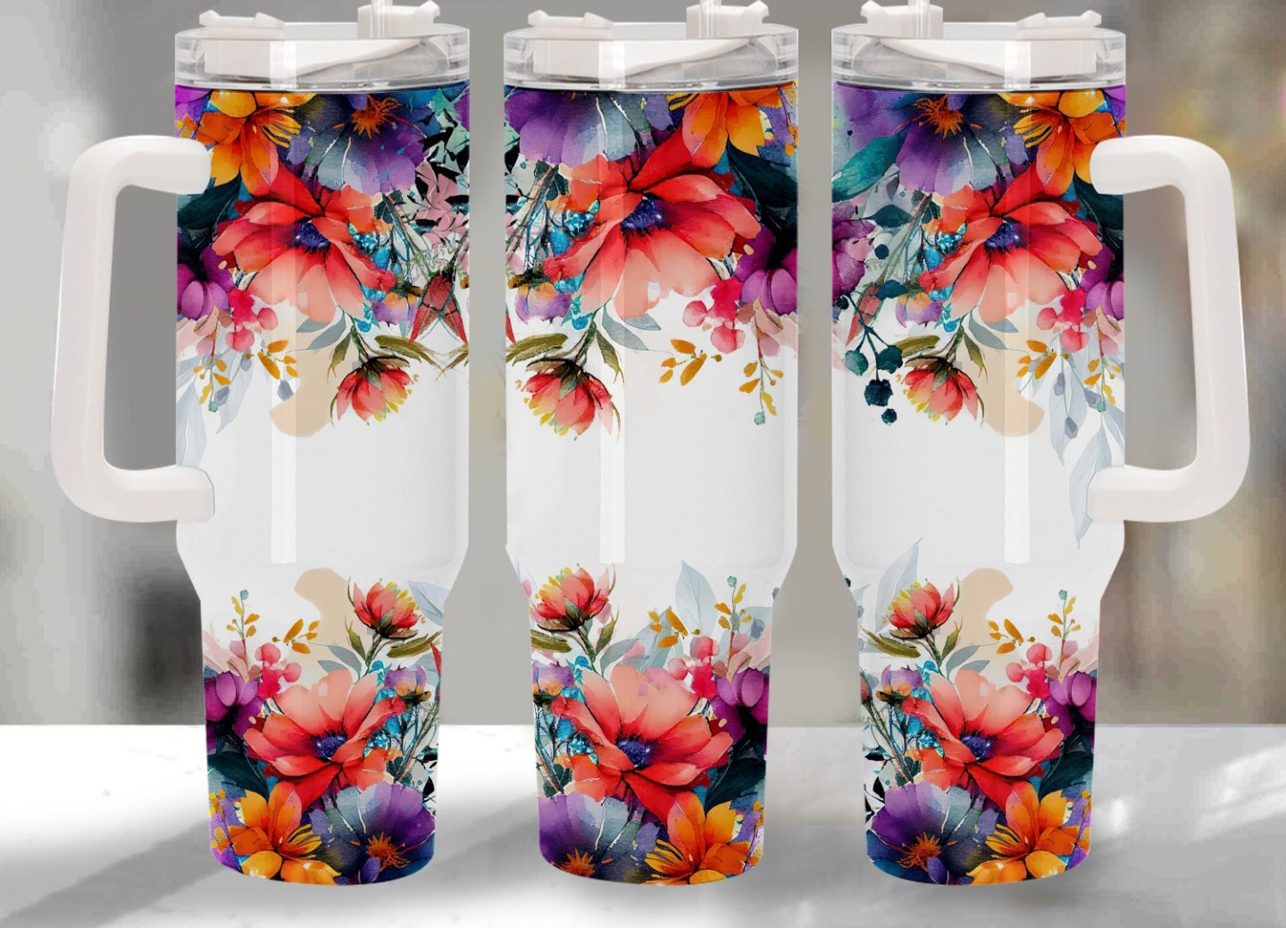 Floral Manley Tumbler