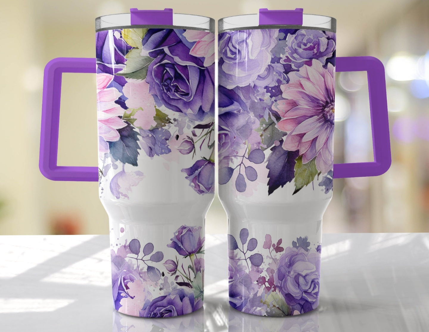 Floral Manley Tumbler