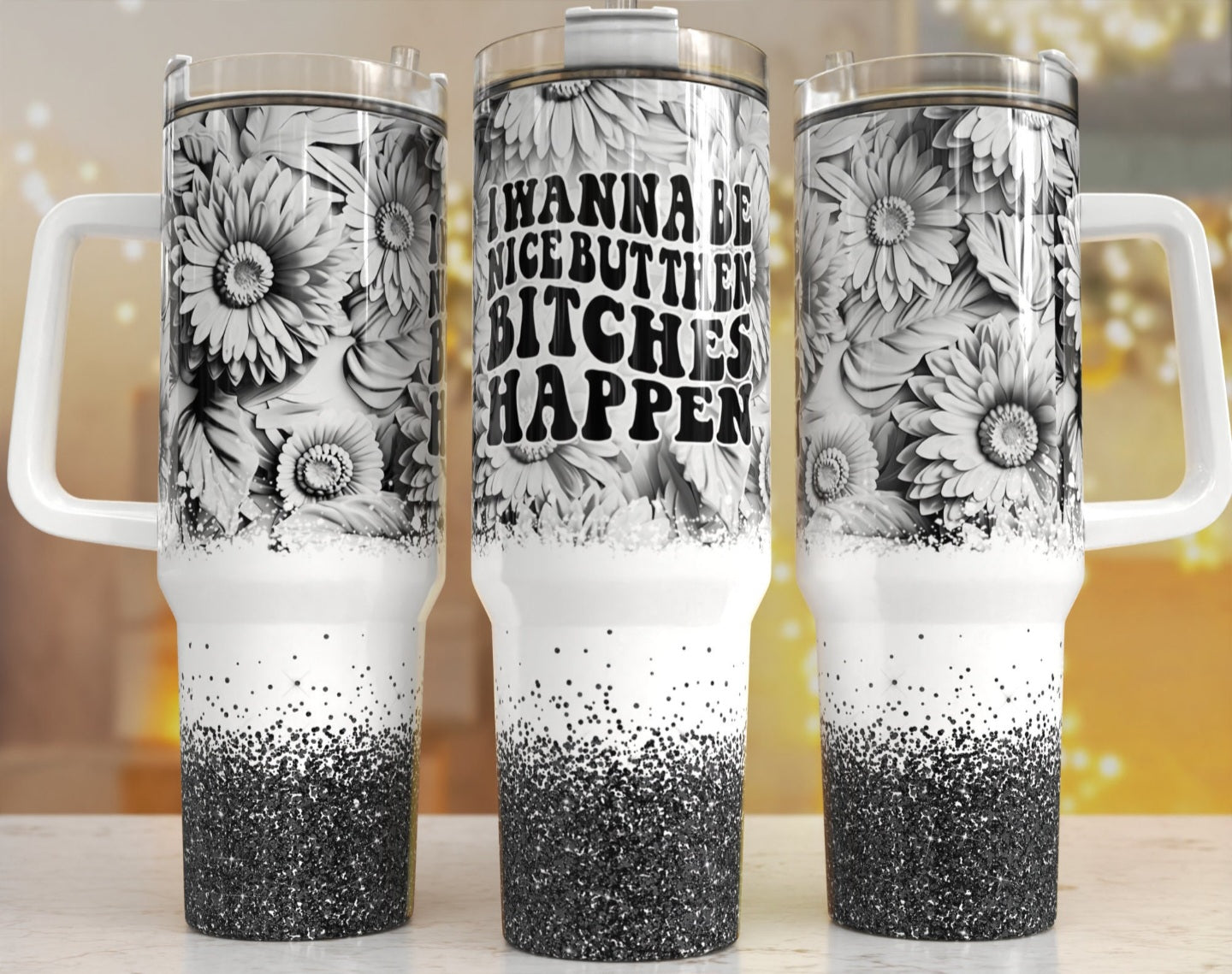 Floral Manley Tumbler